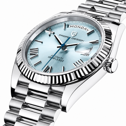 Pagani Design 1752 automatic watch, case profile showing 14 mm thickness