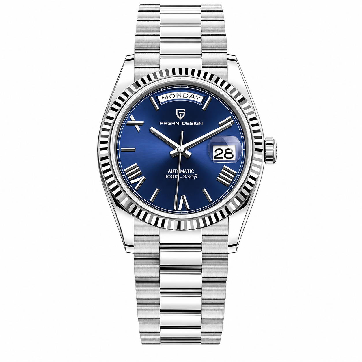 Pagani Design 1752 automatic watch, sky blue dial finish
