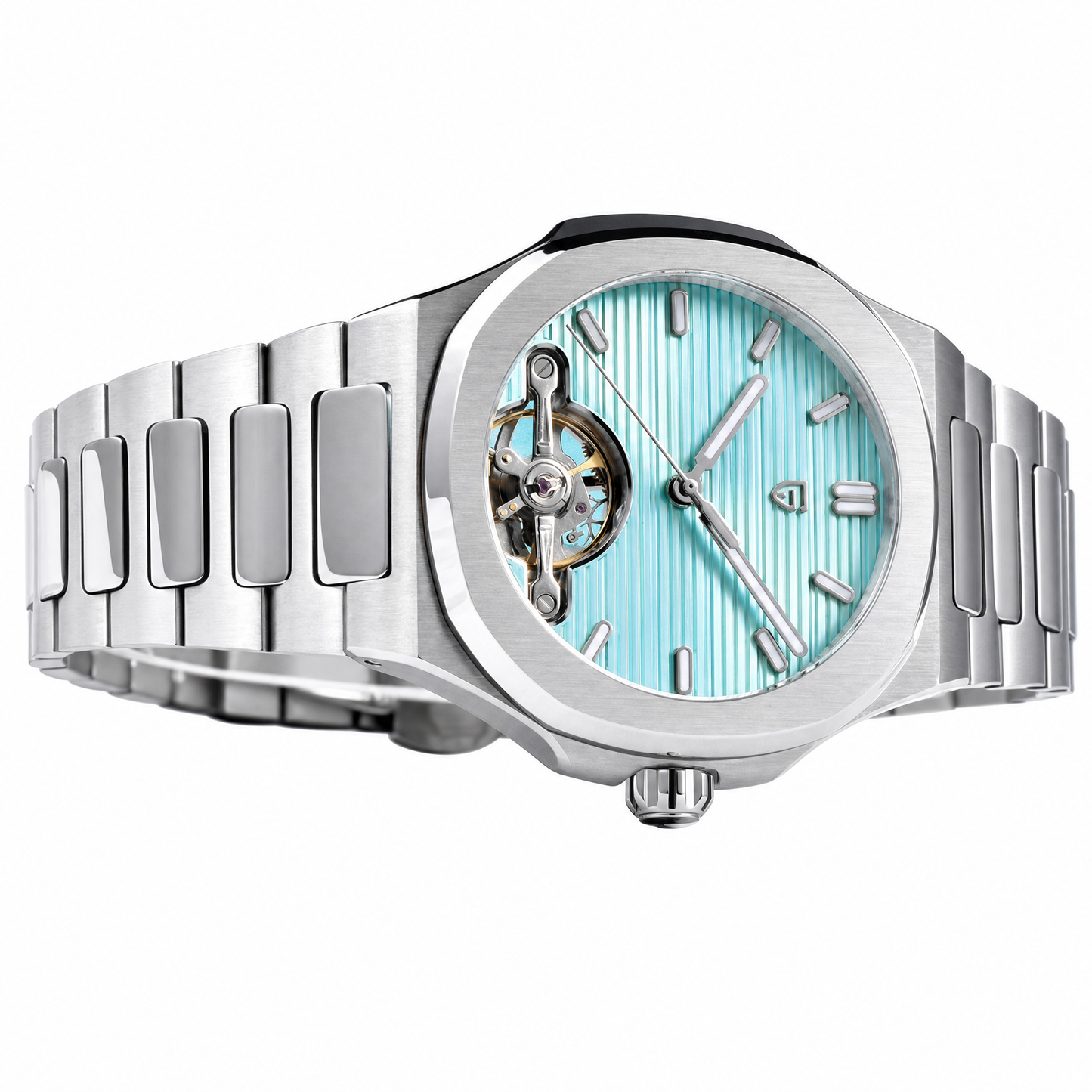 Pagani Design YS025 automatic watch, ice blue dial