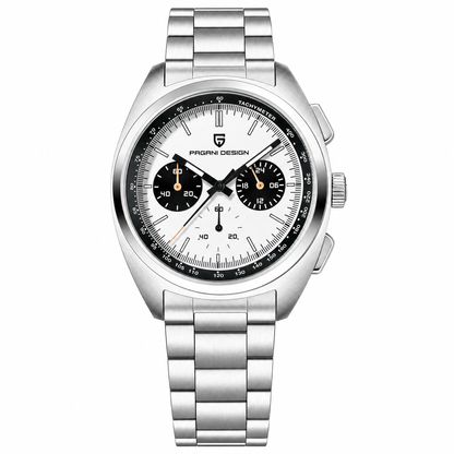 Pagani Design 1782 Panda chronograph with Japanese VK63 movement, 39 mm steel watch