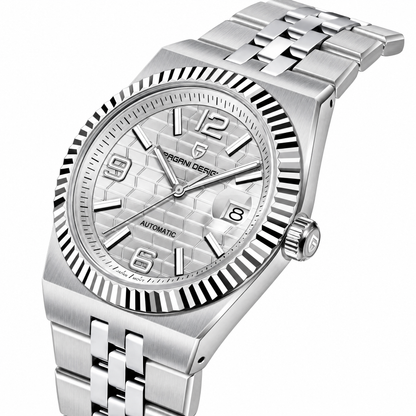 Pagani Design YS027 automatic watch, integrated stainless steel bracelet