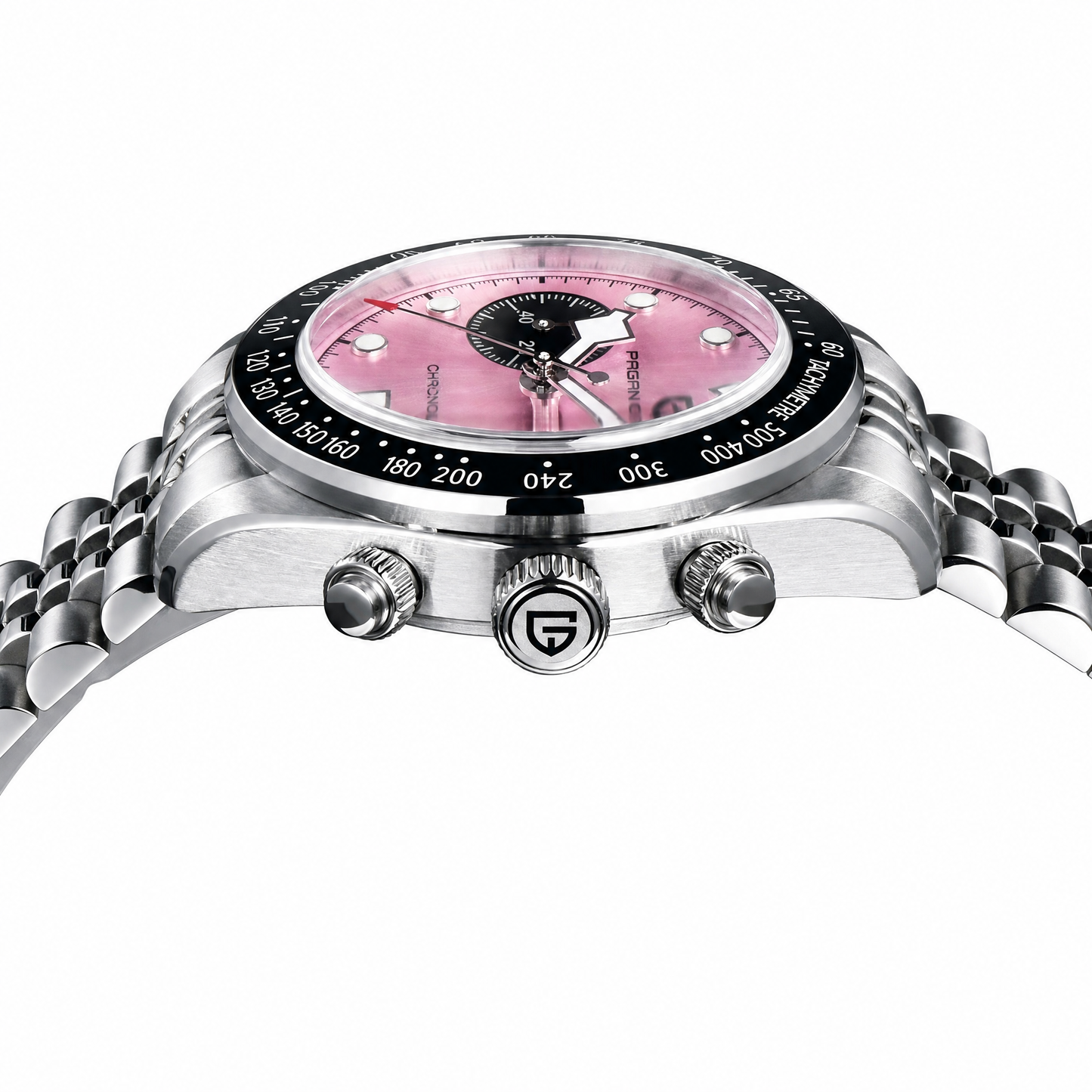 Pagani Design 1813 Flamingo chronograph, green dial